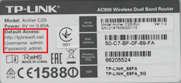 Зображення наклейки роутера